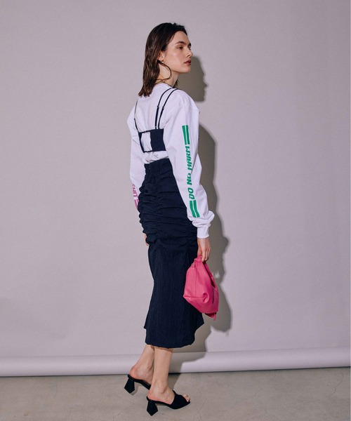 MAISON SPECIAL(メゾンスペシャル)の「SELENAHELIOS/セレナヘリオス PEACEFUL Long Sleeve【MAISON SPECIAL/メゾンスペシャル】(Tシャツ/カットソー・レディース・グレー/ホワイト・FREE)」の5枚目の写真