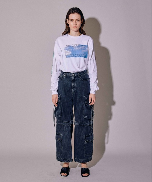 MAISON SPECIAL(メゾンスペシャル)の「SELENAHELIOS/セレナヘリオス PEACEFUL Long Sleeve【MAISON SPECIAL/メゾンスペシャル】(Tシャツ/カットソー・レディース・グレー/ホワイト・FREE)」の17枚目の写真