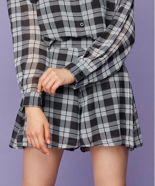 SISTER JENNI（SISTER JENNI）の「チェック柄シアーキュロット
