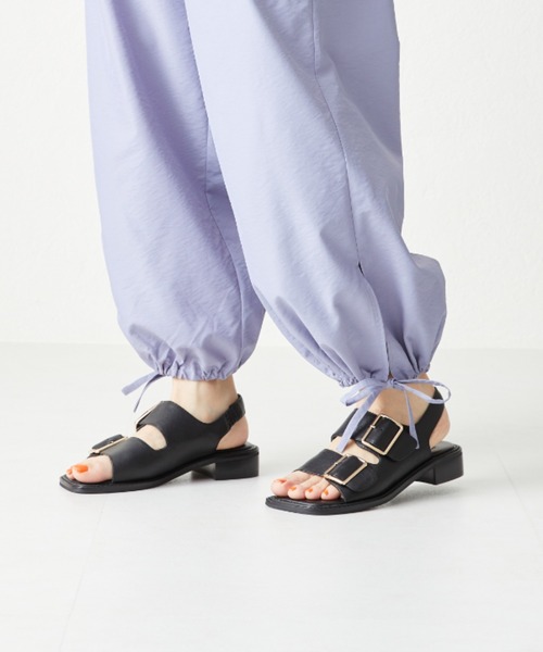 NICAL（ニカル）の「【本革】【NICAL】ワイドベルトバックストラップサンダル/34204（サンダル・レディース・ブラウン/ブラック・S/M/L/LL）」の7枚目の写真