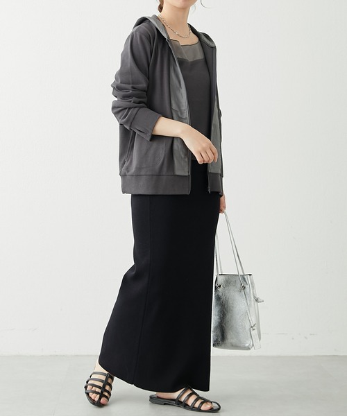 未着用　コラージュガリャルダガランテ シアー切替ロンT/C′NOTE COLLAGE GALLARDAGALANTE（コラージュガリャルダガランテ）の