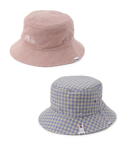 FILA（フィラ）の「【FILA/リバーシブル】バケットハット（ハット・キッズ・ベージュ/ピンク系/アイボリー・00）」の3枚目の写真