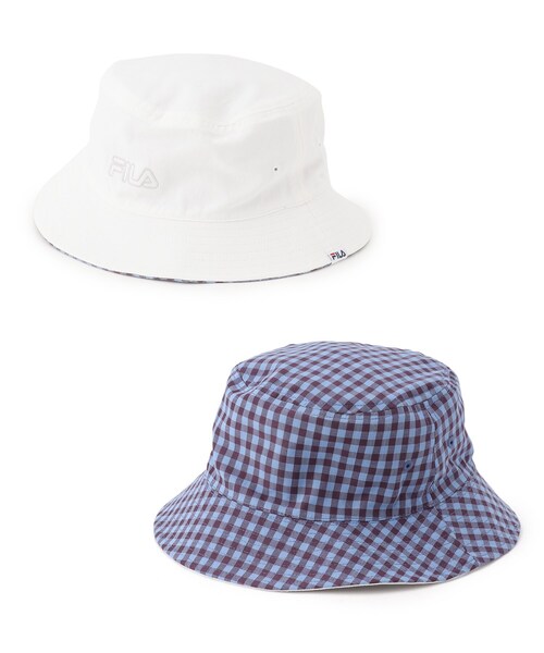 FILA（フィラ）の「【FILA/リバーシブル】バケットハット（ハット・キッズ・ベージュ/ピンク系/アイボリー・00）」の2枚目の写真
