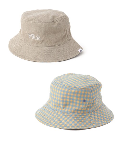 FILA（フィラ）の「【FILA/リバーシブル】バケットハット（ハット・キッズ・ベージュ/ピンク系/アイボリー・00）」の9枚目の写真