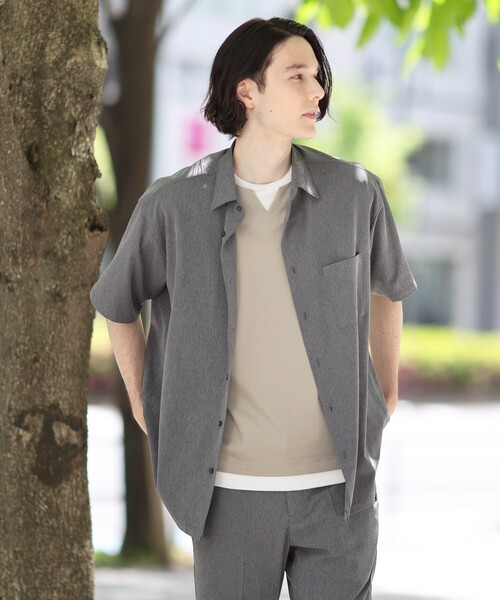 THE SHOP TK （ザ ショップ ティーケー ）の「◆【軽量/360°ストレッチ/シワになりにくい】エアドライレギュラーカラーシャツ（シャツ/ブラウス・メンズ・ライトブルー/カーキ/ライトグレー/ダークグレー・03/01/02/04）」の11枚目の写真