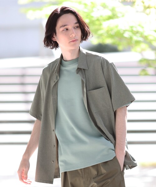 THE SHOP TK （ザ ショップ ティーケー ）の「◆【軽量/360°ストレッチ/シワになりにくい】エアドライレギュラーカラーシャツ（シャツ/ブラウス・メンズ・ライトブルー/カーキ/ライトグレー/ダークグレー・03/01/02/04）」の13枚目の写真