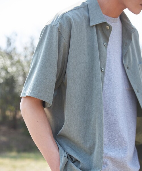 THE SHOP TK （ザ ショップ ティーケー ）の「◆【軽量/360°ストレッチ/シワになりにくい】エアドライレギュラーカラーシャツ（シャツ/ブラウス・メンズ・ライトブルー/カーキ/ライトグレー/ダークグレー・03/01/02/04）」の19枚目の写真