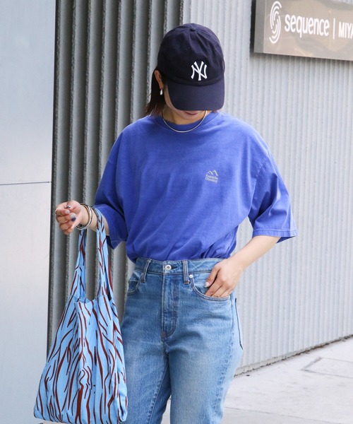 Franklin Climbing（フランクリンクライミング）の「【Franklin Climbing】【LOGO】ヴィンテージグラフィックTee（Tシャツ/カットソー・レディース・チャコールグレー/オフホワイト/ブルー・MEDIUM/LARGE）」の8枚目の写真