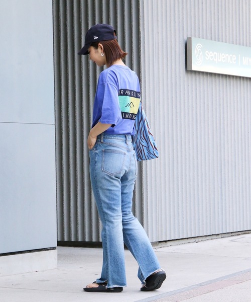 Franklin Climbing（フランクリンクライミング）の「【Franklin Climbing】【LOGO】ヴィンテージグラフィックTee（Tシャツ/カットソー・レディース・チャコールグレー/オフホワイト/ブルー・MEDIUM/LARGE）」の13枚目の写真