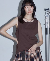 Anchor Smith（アンカー スミス）の「サイドスリットロングレイヤードタンクトップ（タンクトップ）」