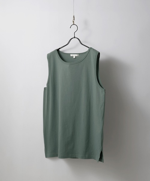 Anchor Smith(アンカー スミス)の「サイドスリットロングレイヤードタンクトップ(タンクトップ・メンズ・ブルー系/ライトグレー/ピンク系/アッシュグレー/ホワイト/ブラック/チャコールグレー/グレイッシュベージュ/グリーン系/バーガンディー/レッド系・M/L/S)」の22枚目の写真