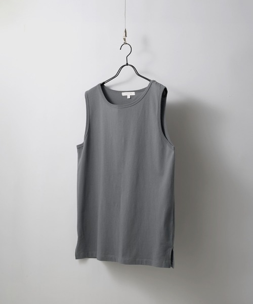 Anchor Smith(アンカー スミス)の「サイドスリットロングレイヤードタンクトップ(タンクトップ・メンズ・ブルー系/ライトグレー/ピンク系/アッシュグレー/ホワイト/ブラック/チャコールグレー/グレイッシュベージュ/グリーン系/バーガンディー/レッド系・M/L/S)」の21枚目の写真