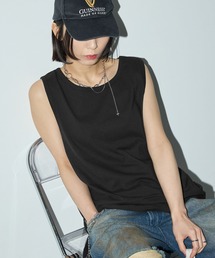 Anchor Smith（アンカー スミス）の「サイドスリットロングレイヤードタンクトップ（タンクトップ）」