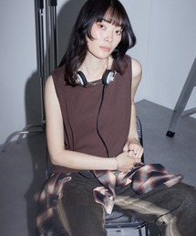 Anchor Smith（アンカー スミス）の「サイドスリットロングレイヤードタンクトップ（タンクトップ）」