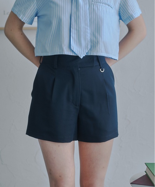 ハイウエストタックショートパンツ（その他パンツ）｜JUST A