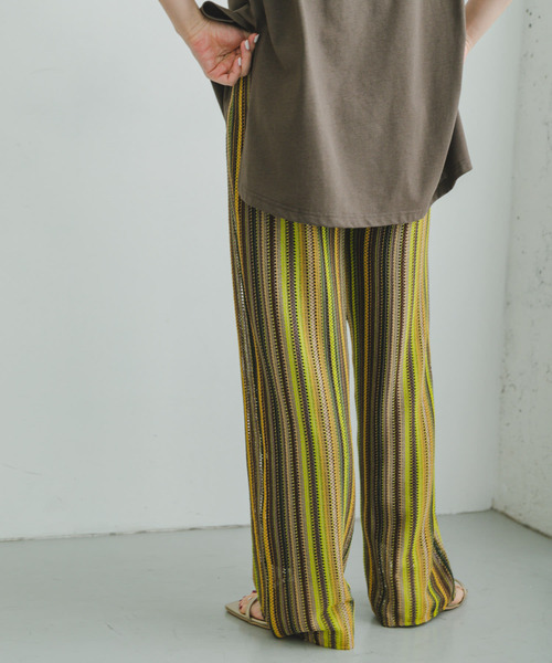 ITEMS URBANRESEARCH（アイテムズ アーバンリサーチ）の「カラーレースパンツ（その他パンツ・レディース・ブラック/ベージュ/グリーン系その他/ブルー系その他・FREE）」の13枚目の写真