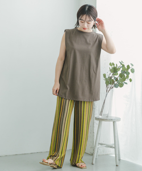 ITEMS URBANRESEARCH（アイテムズ アーバンリサーチ）の「カラーレースパンツ（その他パンツ・レディース・ブラック/ベージュ/グリーン系その他/ブルー系その他・FREE）」の15枚目の写真