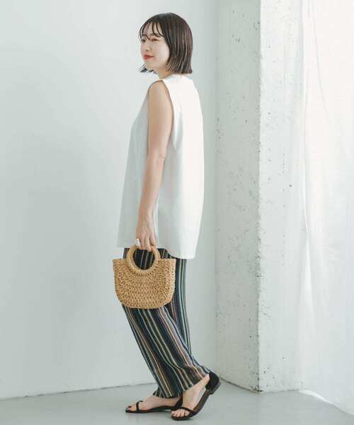 ITEMS URBANRESEARCH（アイテムズ アーバンリサーチ）の「カラーレースパンツ（その他パンツ・レディース・ブラック/ベージュ/グリーン系その他/ブルー系その他・FREE）」の20枚目の写真