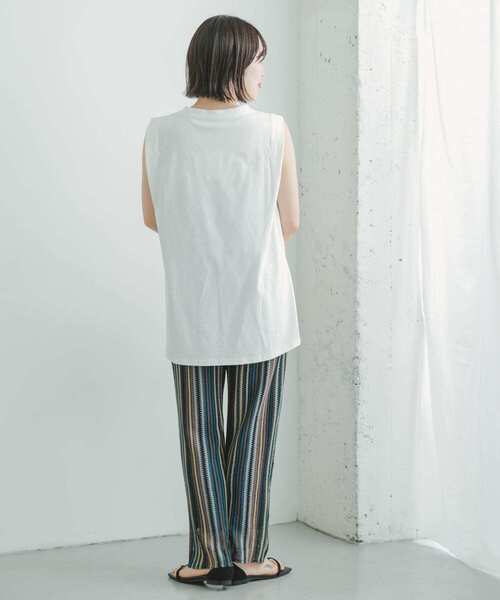 ITEMS URBANRESEARCH（アイテムズ アーバンリサーチ）の「カラーレースパンツ（その他パンツ・レディース・ブラック/ベージュ/グリーン系その他/ブルー系その他・FREE）」の21枚目の写真