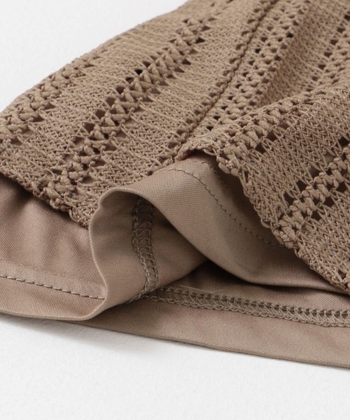 ITEMS URBANRESEARCH（アイテムズ アーバンリサーチ）の「カラーレースパンツ（その他パンツ・レディース・ブラック/ベージュ/グリーン系その他/ブルー系その他・FREE）」の5枚目の写真