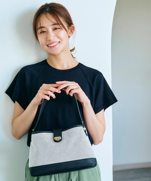 grove(グローブ)の「◆人間工学切り替えダブルショルダーバッグ【2WAY】(ショルダーバッグ・レディース・ライトグレー/ライトブルー/ホワイト系6/ブラック系3・00)」の3枚目の写真