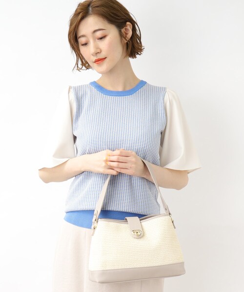 grove(グローブ)の「◆人間工学切り替えダブルショルダーバッグ【2WAY】(ショルダーバッグ・レディース・ライトグレー/ライトブルー/ホワイト系6/ブラック系3・00)」の10枚目の写真