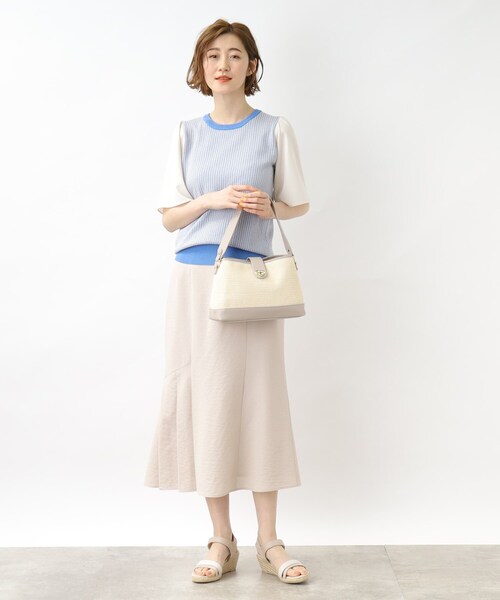 grove(グローブ)の「◆人間工学切り替えダブルショルダーバッグ【2WAY】(ショルダーバッグ・レディース・ライトグレー/ライトブルー/ホワイト系6/ブラック系3・00)」の13枚目の写真