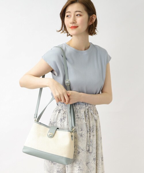 grove(グローブ)の「◆人間工学切り替えダブルショルダーバッグ【2WAY】(ショルダーバッグ・レディース・ライトグレー/ライトブルー/ホワイト系6/ブラック系3・00)」の20枚目の写真