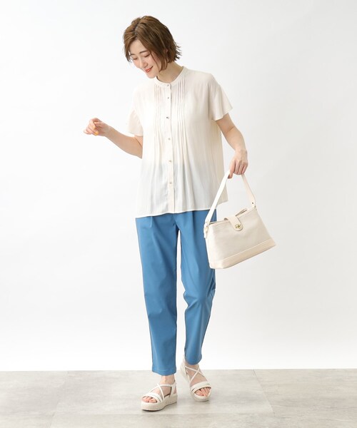 grove(グローブ)の「◆人間工学切り替えダブルショルダーバッグ【2WAY】(ショルダーバッグ・レディース・ライトグレー/ライトブルー/ホワイト系6/ブラック系3・00)」の6枚目の写真