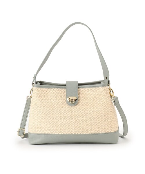 grove(グローブ)の「◆人間工学切り替えダブルショルダーバッグ【2WAY】(ショルダーバッグ・レディース・ライトグレー/ライトブルー/ホワイト系6/ブラック系3・00)」の19枚目の写真