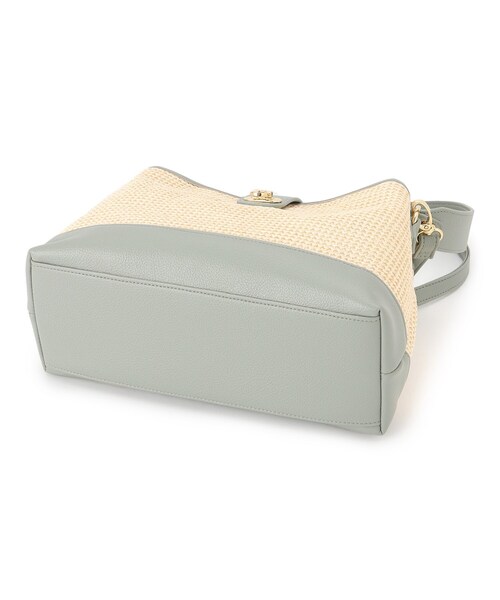 grove(グローブ)の「◆人間工学切り替えダブルショルダーバッグ【2WAY】(ショルダーバッグ・レディース・ライトグレー/ライトブルー/ホワイト系6/ブラック系3・00)」の12枚目の写真