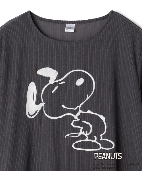 PEANUTS(ピーナッツ)の「【PEANUTS/ピーナッツ】SNOOPY/スヌーピーパイルリブワンピース/ルームウェア(ルームワンピース・レディース・アイボリー/グレー/ネイビー・LL/L/M)」の13枚目の写真