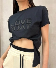 led.tokyo | 【led.tokyo】【LOVE BOAT】アシンメトリースリットTシャツ(Tシャツ/カットソー)