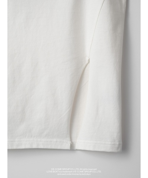 led.tokyo（レッドトウキョウ）の「【led.tokyo】LOVE BOAT/ラブボート アシンメトリースリットTシャツ（Tシャツ/カットソー・レディース・ホワイト/ブラック・FREE）」の17枚目の写真