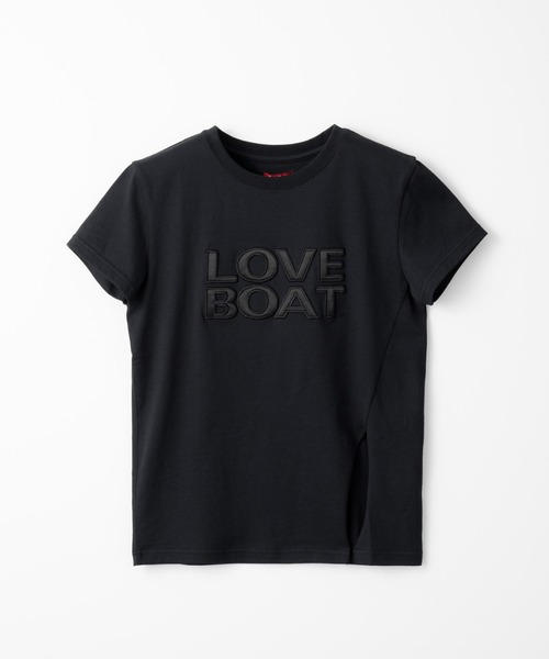 led.tokyo（レッドトウキョウ）の「【led.tokyo】LOVE BOAT/ラブボート アシンメトリースリットTシャツ（Tシャツ/カットソー・レディース・ホワイト/ブラック・FREE）」の10枚目の写真