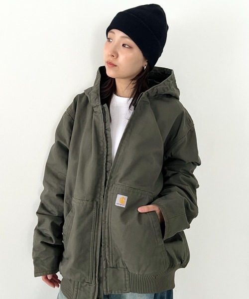 Carhartt カーハート アクティブジャケット モスグリーン ルーズフィット セール】Carhartt(カーハート) /ヴィンテージライク フーデッド