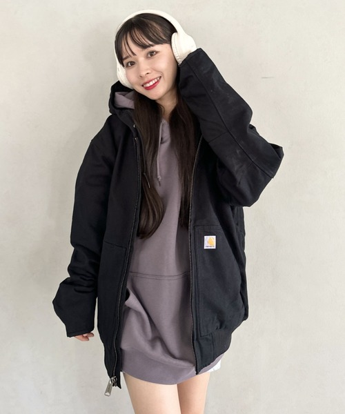 Carhartt ブラック XL ルーズフィットジャケット セール】Carhartt(カーハート) /ヴィンテージライク フーデッド