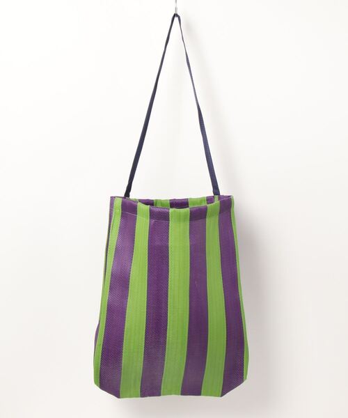 LILA&FLEUR(リラアンドフルール)の「Market Bag(ショルダーバッグ・レディース・ホワイト×イエロー/グリーン系2/ホワイト×パープル/ホワイト×グリーン/ブルー系/グレー×ピンク/グリーン系1・ONE SIZE)」の8枚目の写真
