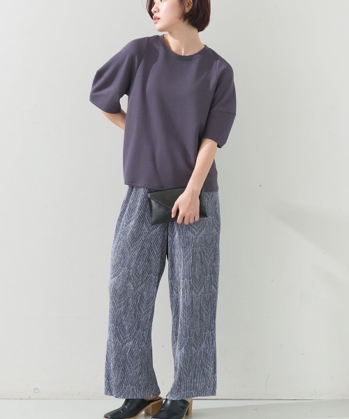 FURRY(ファーリー)の「モダールバナナスリーブプルオーバー(Tシャツ/カットソー・レディース・チャコールグレー/ピンク/アイボリー/モカ/ブルーグリーン・FREE)」の9枚目の写真