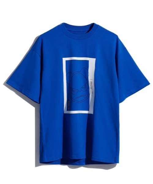 HIPANDA(ハイパンダ)の「HIPANDA ハイパンダ メンズ プリント Tシャツ(Tシャツ/カットソー・メンズ・イエロー/ブルー・SMALL/MEDIUM/LARGE/X-LARGE/XX-LARGE)」の3枚目の写真