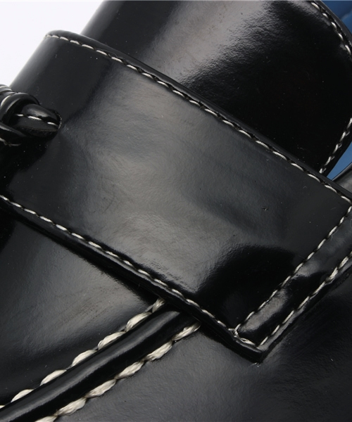 POU DOU DOU（プードゥドゥ）の「配色ソールローファー（ローファー・レディース・ブラック/グリーン/ベージュ・3/4）」の11枚目の写真