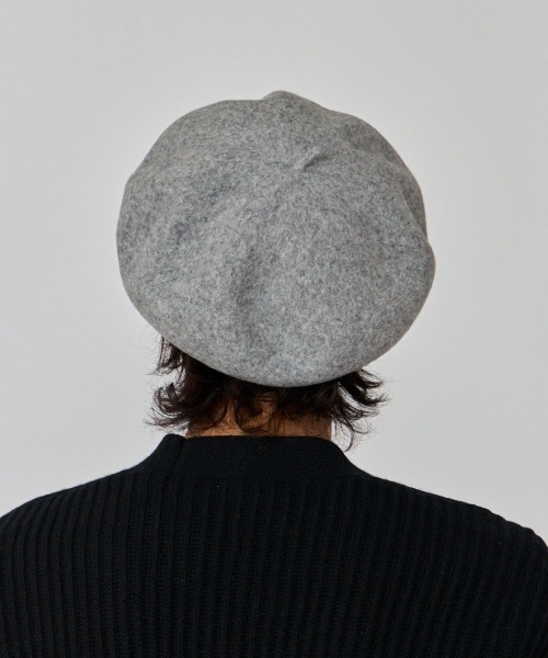 OVERRIDE(オーバーライド)の「OVERRIDE EX FINE LAMBS TAM BERET / オーバーライド(ハンチング/ベレー帽・メンズ・ブラック/グレー/ブルー・57~59cm)」の20枚目の写真
