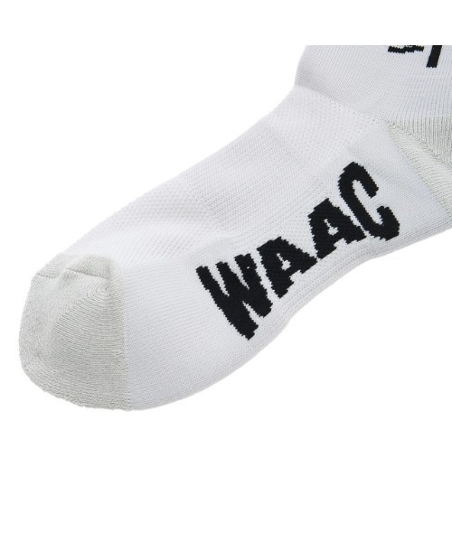 WAAC（ワック）の「《WAAC》WOMENS 撥水サイドラインニーハイソックス