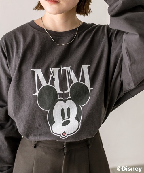 mystic（ミスティック）の「[ミッキー]プリントロングTシャツ