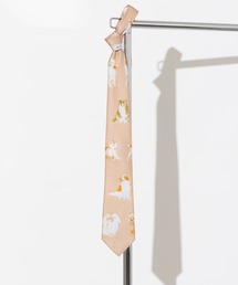 Quit Running | とろみネクタイ 犬 総柄 デザイン(ネクタイ)