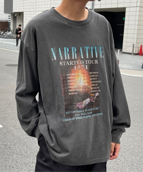 CPCM（シーピーシーエム）の「ピグメントロックロンT（Tシャツ/カットソー・メンズ・チャコールグレー/ブラック/ブラック系その他・MEDIUM/LARGE）」の3枚目の写真