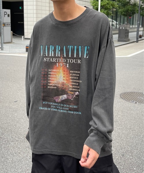CPCM（シーピーシーエム）の「ピグメントロックロンT（Tシャツ/カットソー・メンズ・チャコールグレー/ブラック/ブラック系その他・MEDIUM/LARGE）」の14枚目の写真