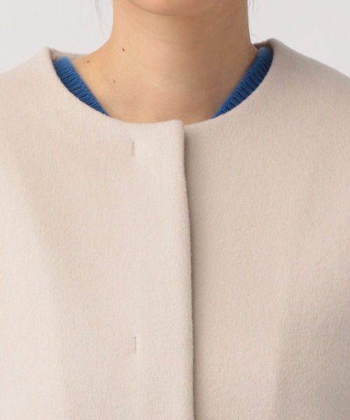 A part by（アパートバイ）の「casheepノーカラーコート（ノー