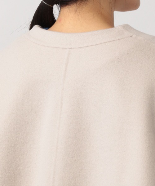 A part by（アパートバイ）の「casheepノーカラーコート（ノーカラーコート・レディース・ブラック/アイボリー/グレー系その他・FREE）」の10枚目の写真