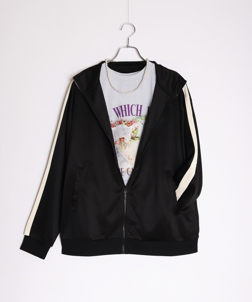 WESTSEA(ウエストシー)の「長袖 ライントラックジャケット(ジャージ・レディース・ブラック/ナチュラル/グリーン/ワイン/オレンジ/ベージュ系その他/ネイビー/イエロー/ベージュ系その他2/サックスブルー/ブルー・L/M)」の14枚目の写真